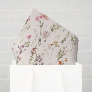 Papel De Seda Cumpleaños Flores Rosadas Rojas Purpura Lindas