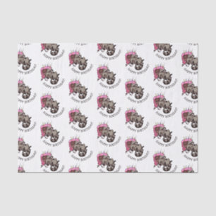 Papel De Seda Cumpleaños! Greedy Raccoon Cake Personalizado
