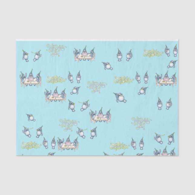 Papel De Seda Cumpleaños manatí (Anverso)