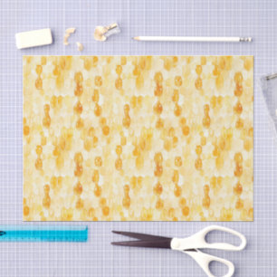 Papel De Seda Cumpleaños Miel Amarillo Dorado