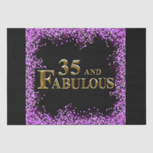 Papel De Seda Cumpleaños número 35