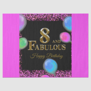 Papel De Seda Cumpleaños número 8