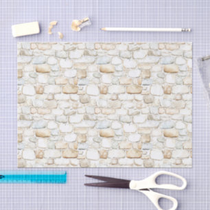 Papel De Seda Cumpleaños Piedras Falsas Gris Crema Blanco