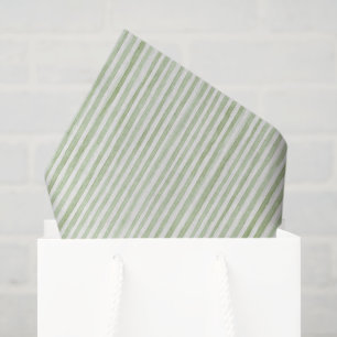 Papel De Seda Cumpleaños Rayas Blancas Verdes