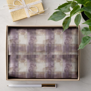 Papel De Seda Cumpleaños Rayas Crema Beige Purpura