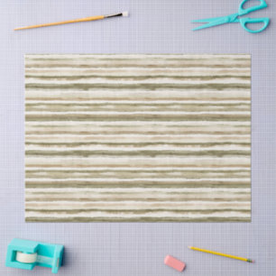 Papel De Seda Cumpleaños Rayas Marrones Crema Selva