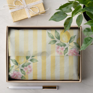 Papel De Seda Cumpleaños uno recién arco rosa amarillo limón