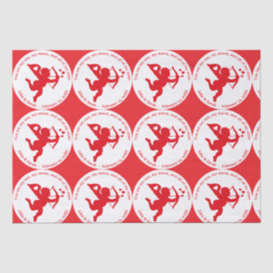 PAPEL DE SEDA CUPID RED LOVE VALENTINE`S DAY