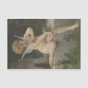Papel De Seda Cupido con mariposa (por Bouguereau)