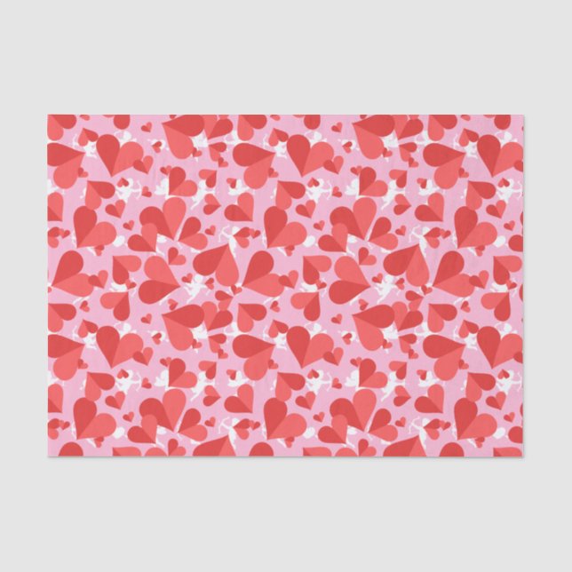 Papel De Seda Cupids Red Confetti (Anverso)