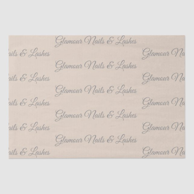 Papel De Seda Custom Tissue Paper for Beauty Packaging (Anverso)