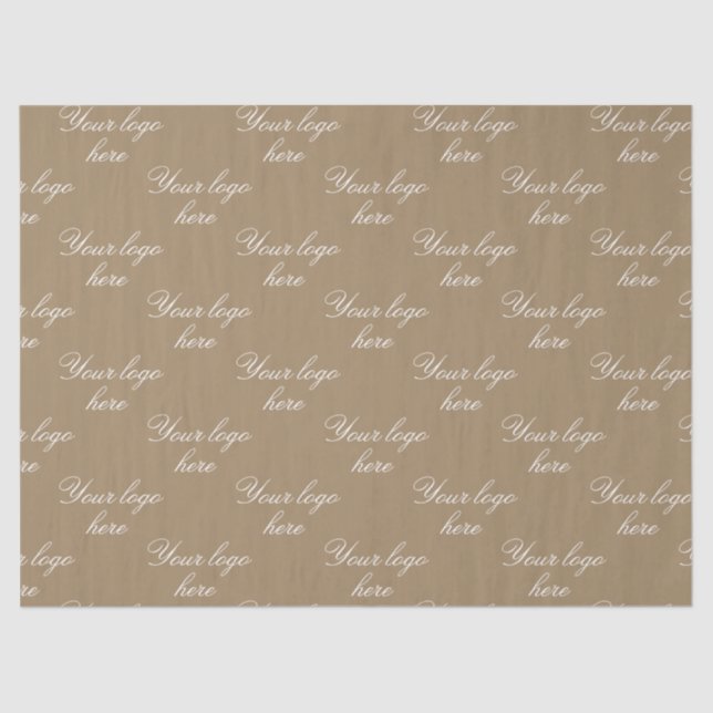 Papel De Seda Customized Your Own Logo Stylish Modern Minimal  (Anverso)