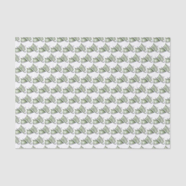Papel De Seda Cuta acuarela Green Baby ShoPattern (Anverso)