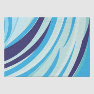 Papel De Seda Cute Abstract Blue Diagonal Stripe