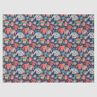 Papel De Seda Cute and Festive Christmas Sweaters in Watercolor