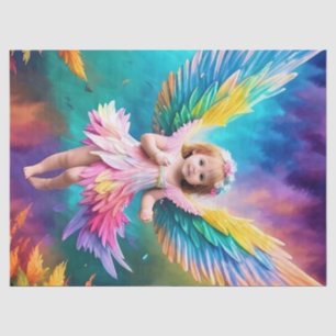 Papel De Seda Cute Baby Angel Wings Art-38424