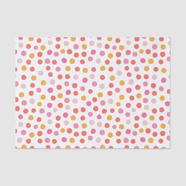 Papel De Seda Cute Baby Girl Confetti Baby Shower (Anverso)