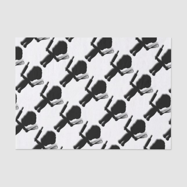 Papel De Seda Cute Baker Blanco (Anverso)
