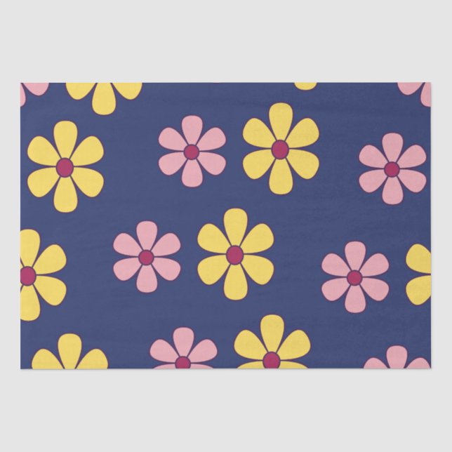 Papel De Seda Cute big flowers pattern (Anverso)