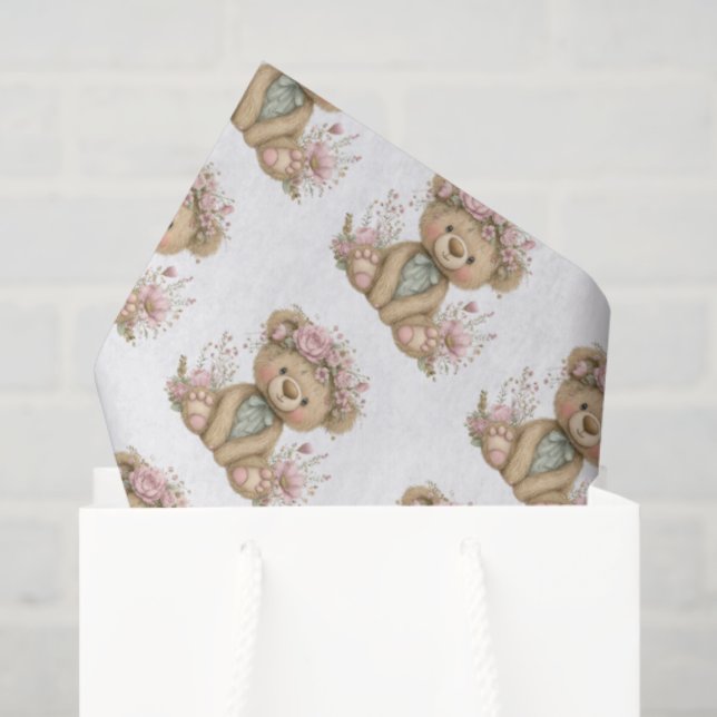 Papel De Seda Cute Boho Animal Birthday Party (Bolsa de regalo)