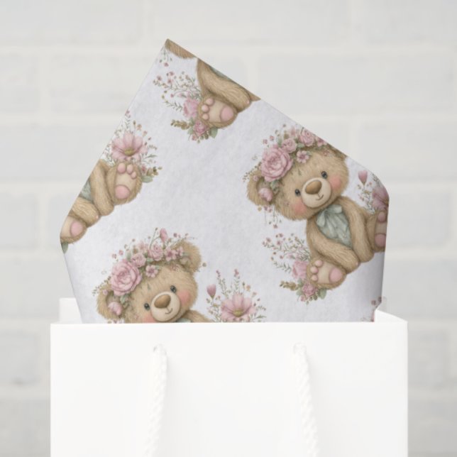 Papel De Seda Cute Boho Animal Birthday Party (Bolsa de regalo)