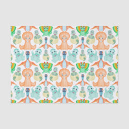 Papel De Seda Cute Boys Jurassic Dino Cumpleaños Dinosaurio