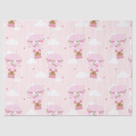 Papel De Seda Cute Capybara Hot Air Balloon Baby Shower