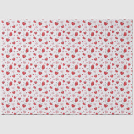 Papel De Seda Cute Cherry Hearts Boho Scandinavian Valentine 