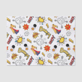 Papel De Seda Cute Comic Pattern 