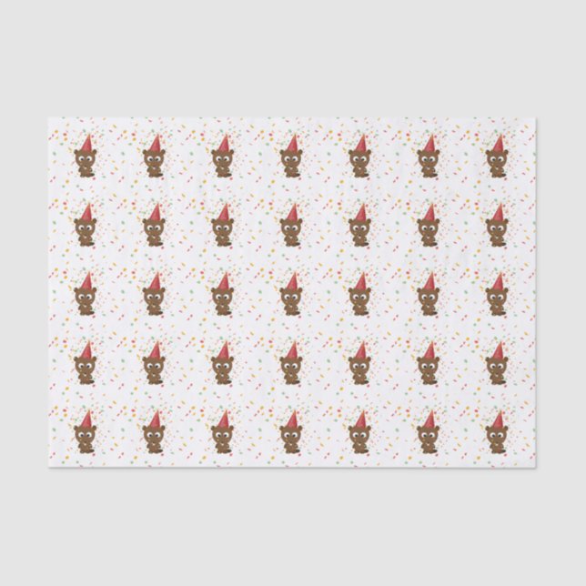 Papel De Seda Cute Confetti Fiesta Beaver (Anverso)