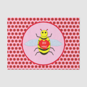 Papel De Seda Cute Día de San Valentín Bee