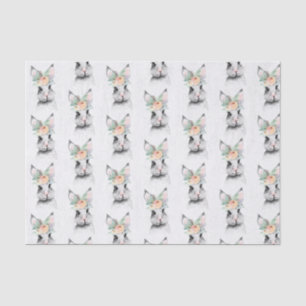 Papel De Seda Cute Easter Bunny Floral