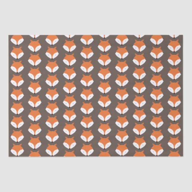 Papel De Seda Cute Fox Animal (Anverso)