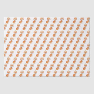 Papel De Seda Cute Fox Woodland Fiesta Gorra Feliz Cumpleaños