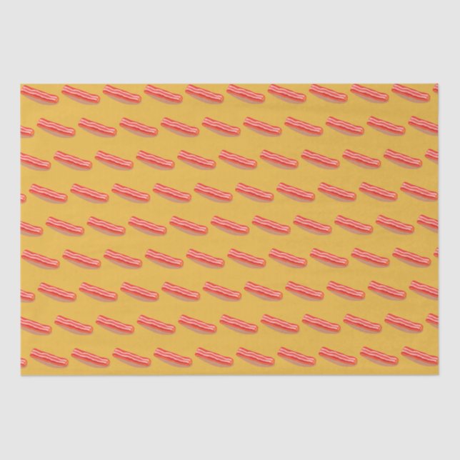 Papel De Seda Cute Funny Bacon (Anverso)