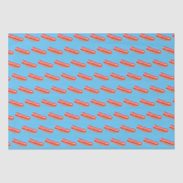 Papel De Seda Cute Funny Bacon (Anverso)