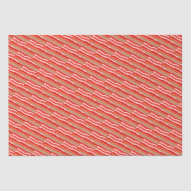 Papel De Seda Cute Funny Bacon (Anverso)