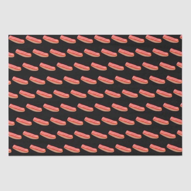 Papel De Seda Cute Funny Bacon (Anverso)