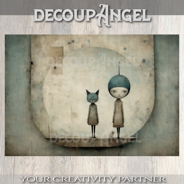 Papel De Seda Cute Gatitos Buddies - Decoupage - (Subido por el creador)