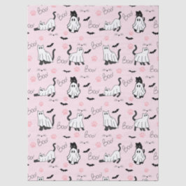 Papel De Seda Cute Ghost Cats Halloween