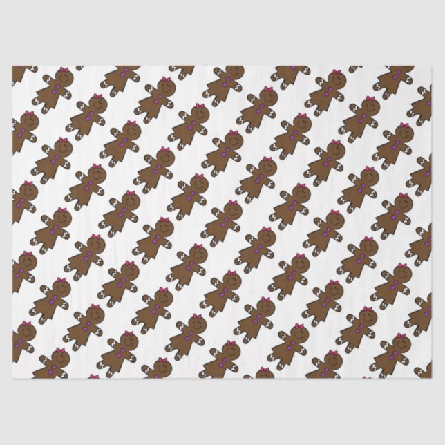 Papel De Seda Cute Gingerbread (Anverso)