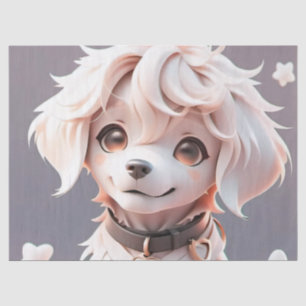 Papel De Seda Cute Golden Retriever Puppy Cumpleaños Regalo