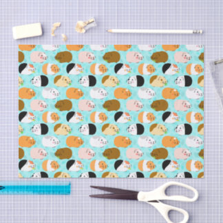 Papel De Seda Cute Guinea Pig Pattern