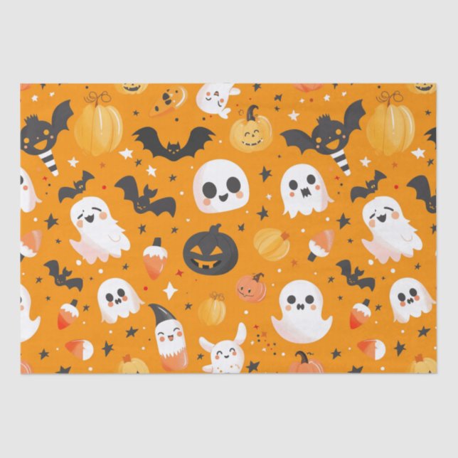 Papel De Seda Cute Halloween (Anverso)