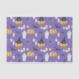 PAPEL DE SEDA CUTE HALLOWEEN JACK O LANTERNS CANDLES DE BOMBA