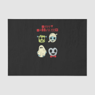 Papel De Seda Cute Halloween Monsters Tissue Paper - Funny Boo