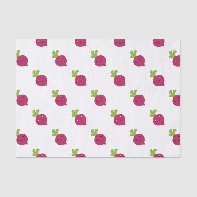 Papel De Seda Cute Kawaii Beet (Anverso)