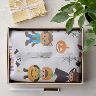 Papel De Seda Cute Kids Halloween Fiesta de disfraces