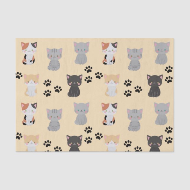 Papel De Seda Cute Kittens (Anverso)
