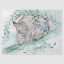 Cute Koala y Baby Watercolor Neutral Nursery Verde
